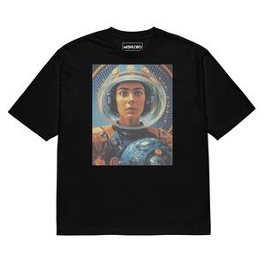 Unisex Black Graphic T-Shirt